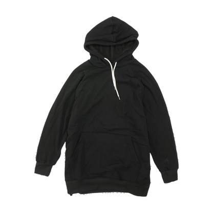 Black Solid Hoodie Pullover