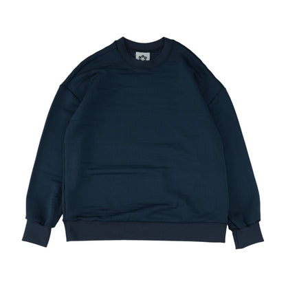 Blue Polartec Striped Sweatshirt Pullover
