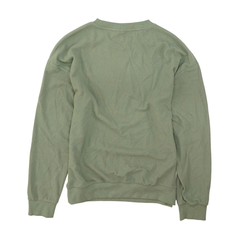 Green Solid Sweatshirt Pullover