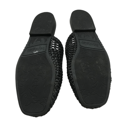 Black Slip-On Flats