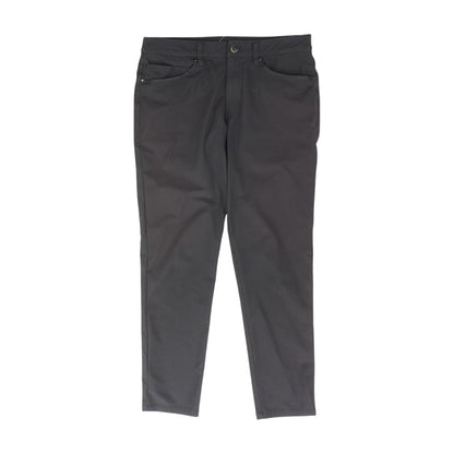 Black Solid Five Pocket Pants