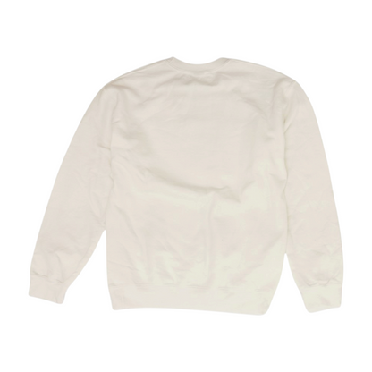 White Solid Sweatshirt Pullover