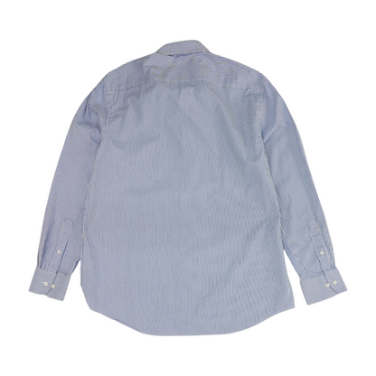 Blue Striped Long Sleeve Button Down