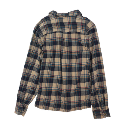 Navy Plaid Flannel Button Down
