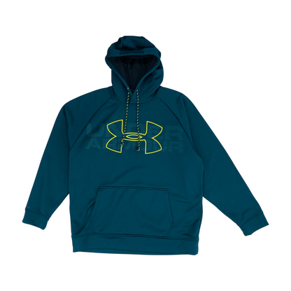 Green Solid Hoodie Pullover