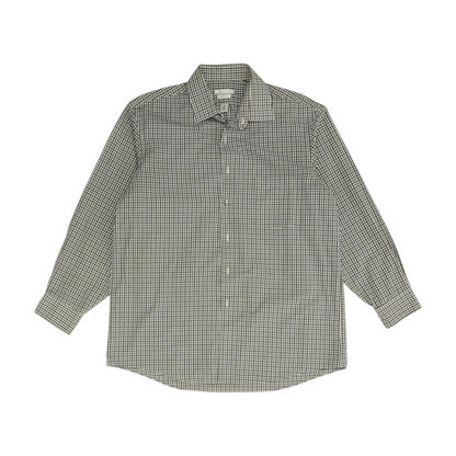 Black Check Long Sleeve Button Down