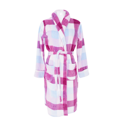 Pink Plaid Robe