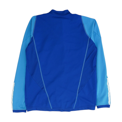 Blue Color Block 1/4 Zip Pullover