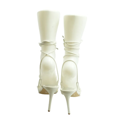 White Stiletto Heels