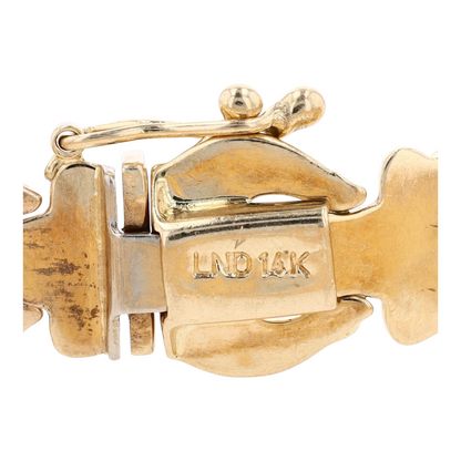 14K Two-Tone Gold Chain Bracelet