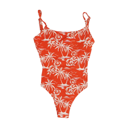 Orange Tropical One-Piece