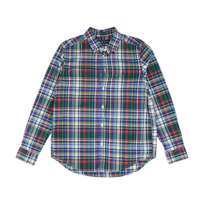 Multi Plaid Long Sleeve Button Down
