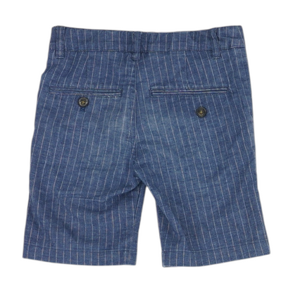 Navy Striped Chino Shorts