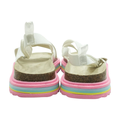 Cindy White Sandals