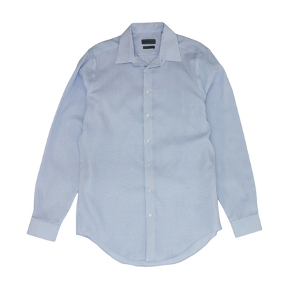 Blue Tall Check Long Sleeve Button Down