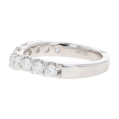 1 Ct 14K White Gold Lab Grown Diamond Contour Band