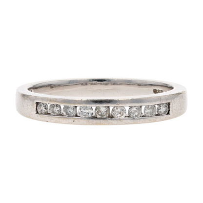 1/5 ctw 14K White Gold Diamond Band Ring