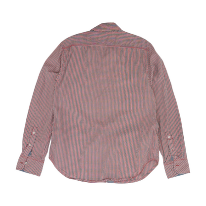 Red Check Long Sleeve Button Down