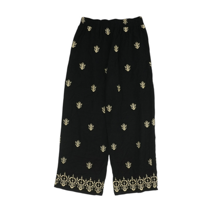 Black Abstract Pants