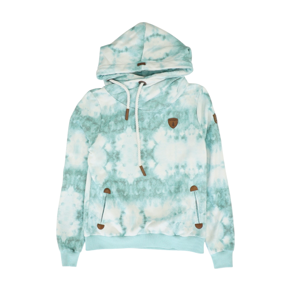 Blue Tie-Dye Hoodie Pullover