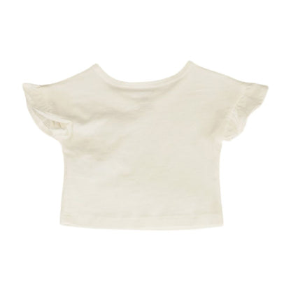 Ivory Solid Crewneck T-Shirt