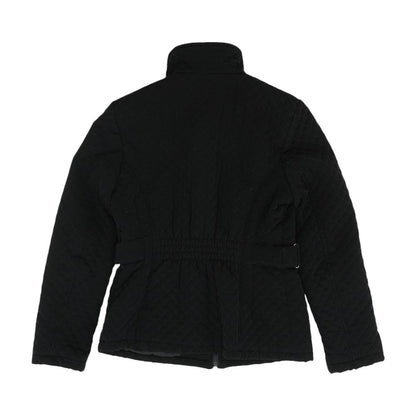 Black Solid Topcoat Coat
