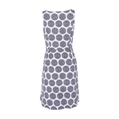 White House Black Market White Polka Dot Midi Dress – Image 2