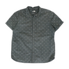 Charcoal Geometric Short Sleeve Button Down