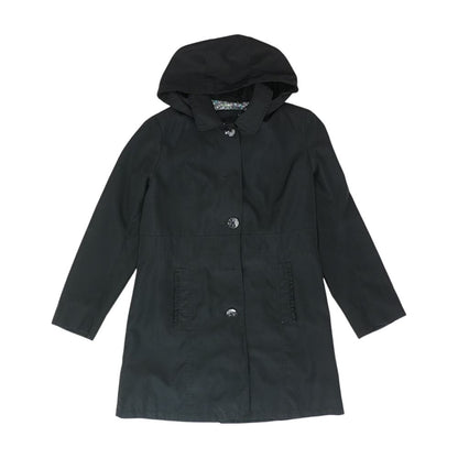 Black Solid Lightweight Coat