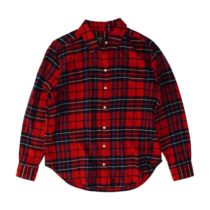 Red Plaid Flannel Button Down