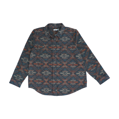 Multi Print Flannel Button Down