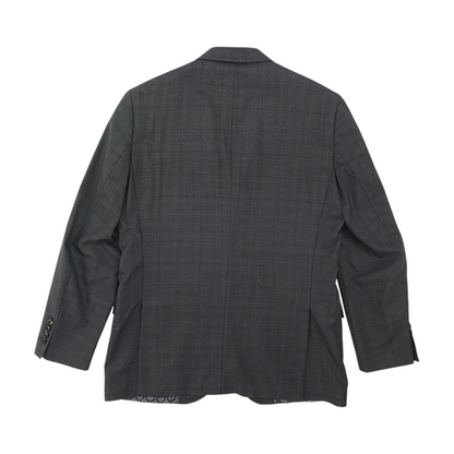 Gray Plaid Suit Jacket