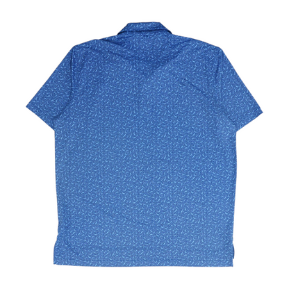 Blue Print Short Sleeve Polo
