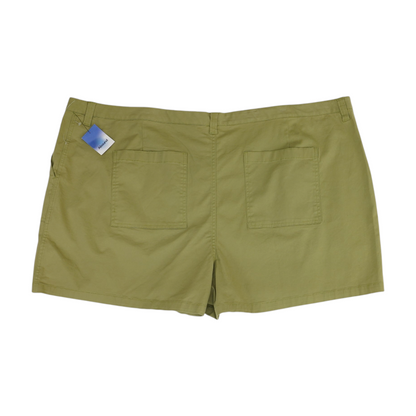 Green Plus Solid Chino Shorts