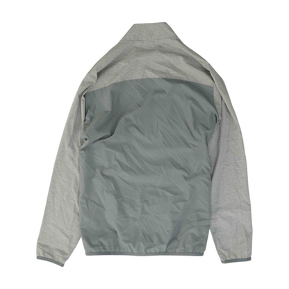 Gray Color Block 1/4 Zip Pullover