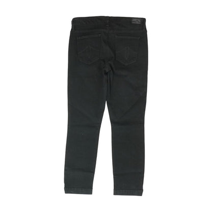 Black Solid Skinny Leg Jeans