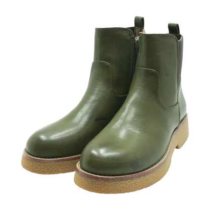 Olive Ankle Boots