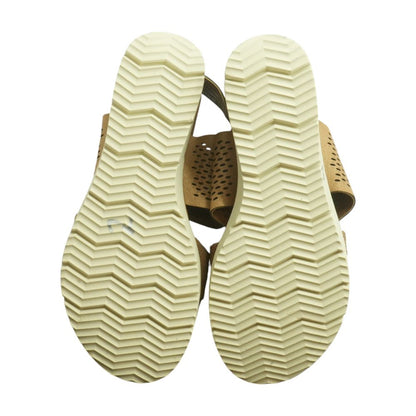 Brown Wedged Sandals