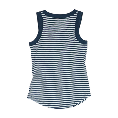 Navy Striped Blouse