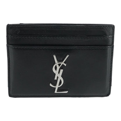 Cassandre Card Case in Smooth Black Leather
