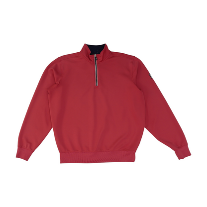 Pink Solid 1/4 Zip Pullover