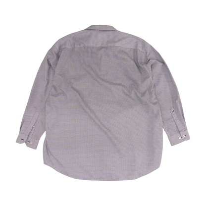 Purple Abstract Long Sleeve Button Down