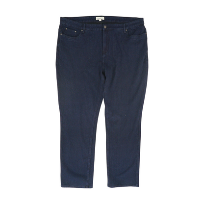 Navy Plus Straight Jeans