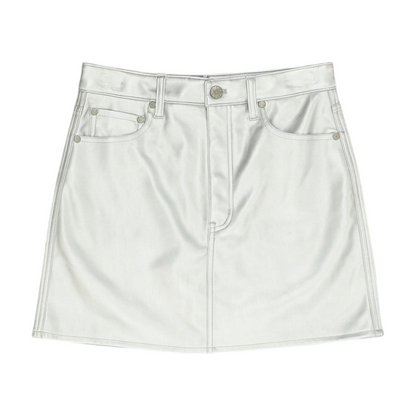Silver Mini Skirt
