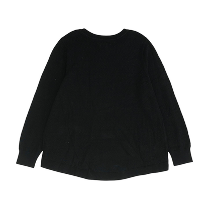 Black Plus Size Pullover Sweater
