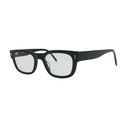 Black Herman M Square Prescription Eyewear