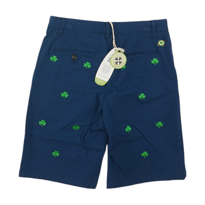 Navy Print Chino Shorts