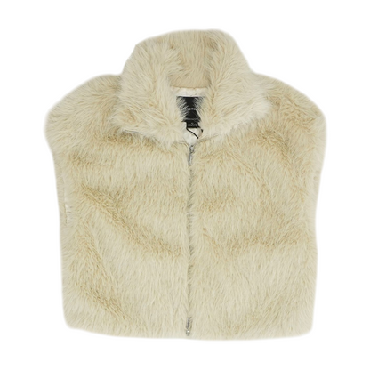 Beige Solid Vest