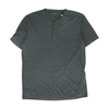 Gray Solid Henley T-Shirt