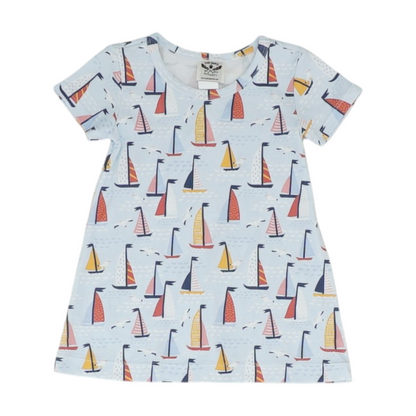 Blue Print Dress